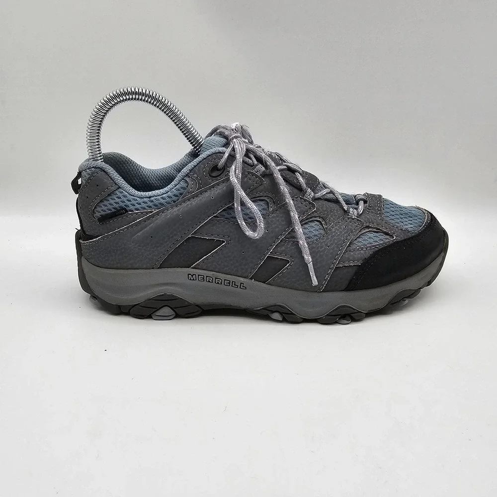 Merrell Waterproof Shoes Womens Size‎ 5 Gray Blue Athletic Hiking Trail Comfort